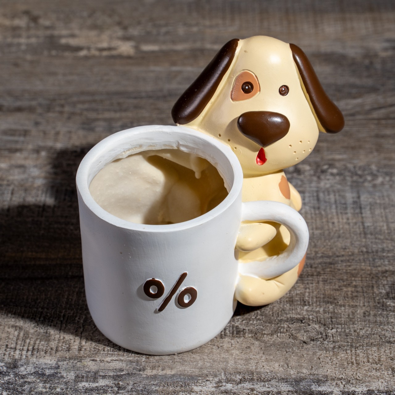 花器-斑點狗-喝咖啡