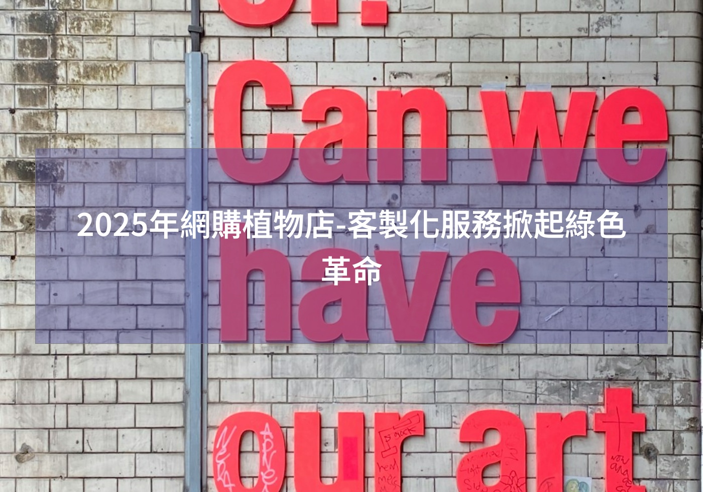 2025年網購植物店-客製化服務掀起綠色革命